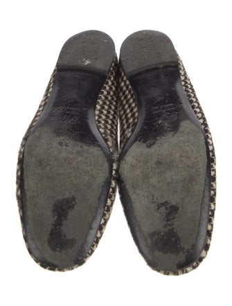 Roger Vivier Ponyhair Houndstooth Print Loafers