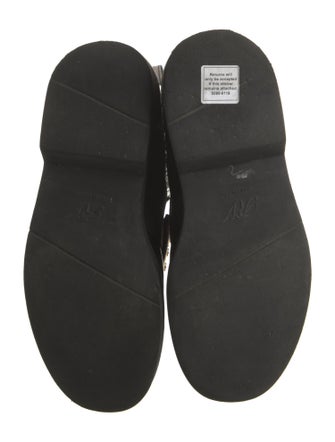 Roger Vivier Patent Leather Crystal Embellishments Combat Boots