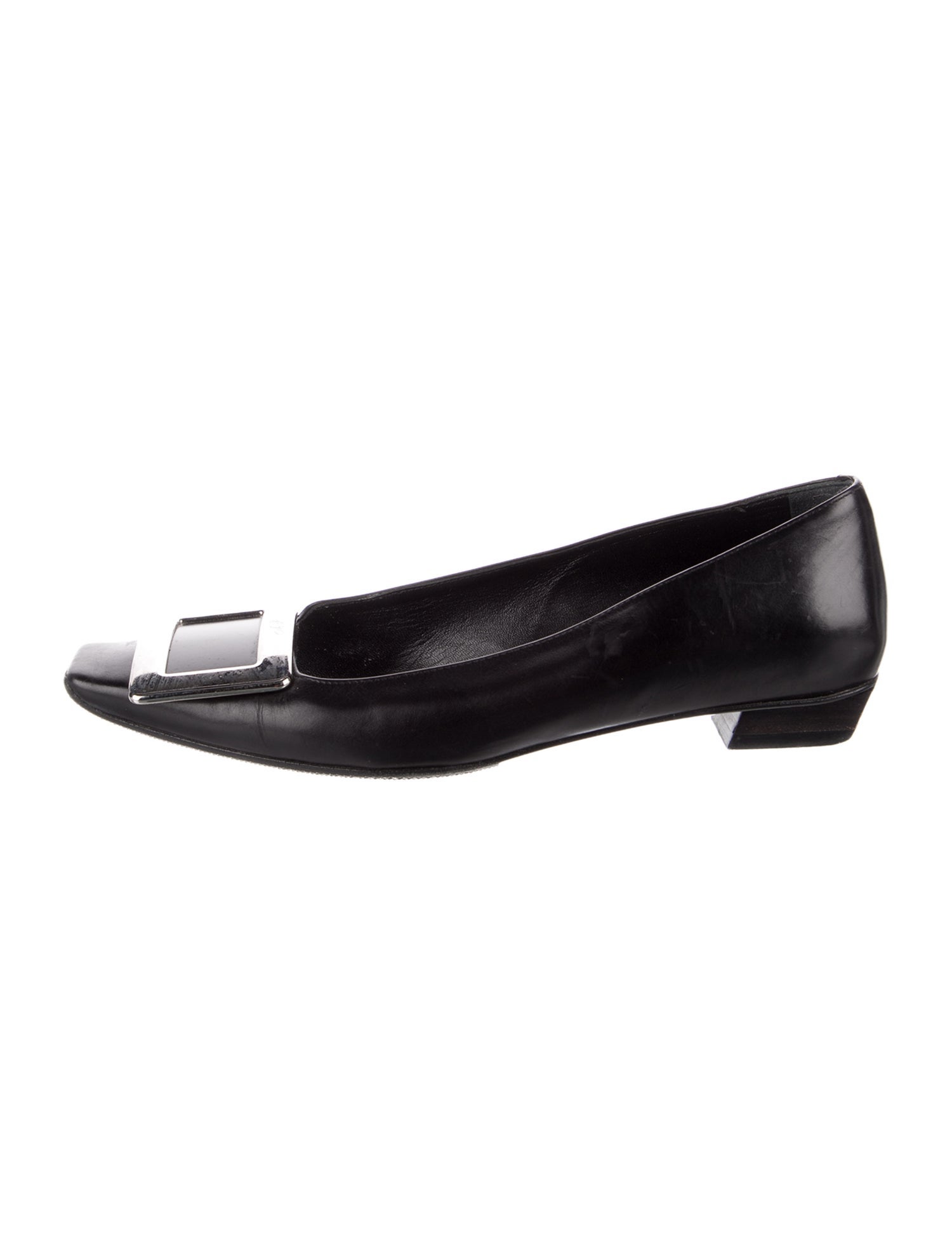 Roger Vivier Leather Flats