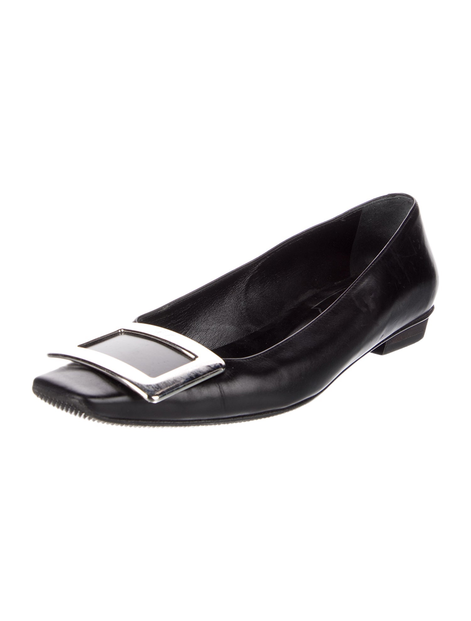 Roger Vivier Leather Flats