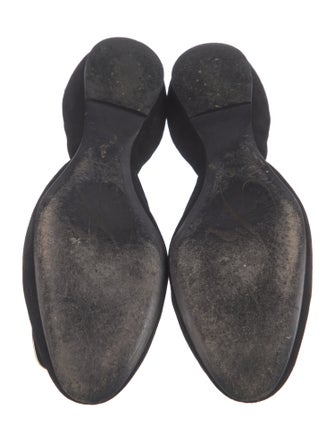 Roger Vivier Suede D'Orsay Flats