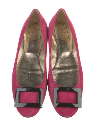 Roger Vivier Suede Ballet Flats