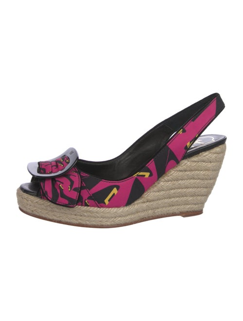Roger Vivier Printed Slingback Sandals