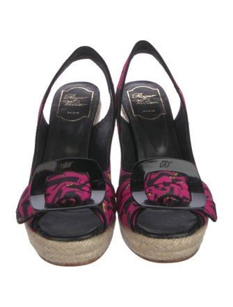 Roger Vivier Printed Slingback Sandals