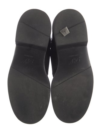 Roger Vivier Patent Leather Crystal Embellishments Combat Boots