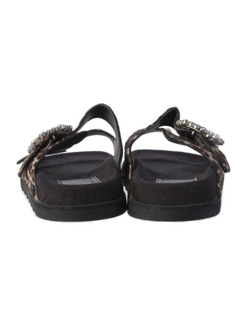 Roger Vivier Ponyhair Animal Print Slides
