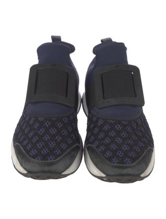 Roger Vivier Neoprene Crystal Embellishments Athletic Sneakers