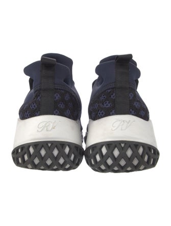 Roger Vivier Neoprene Crystal Embellishments Athletic Sneakers