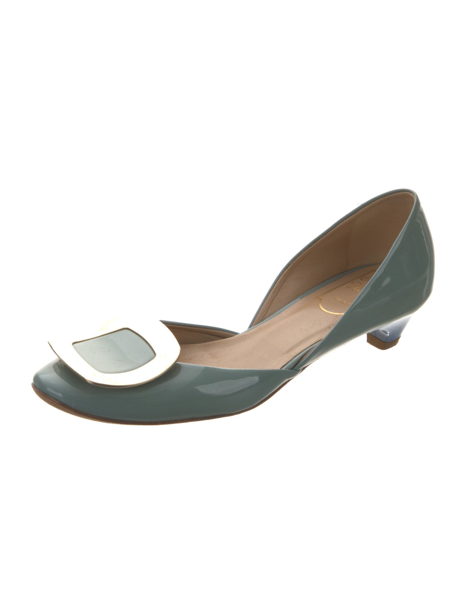 Roger Vivier Patent Leather D'Orsay Pumps