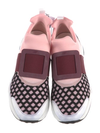 Roger Vivier Mesh Printed Sneakers