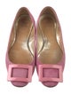 Roger Vivier Signature Logo Suede Ballet Flats