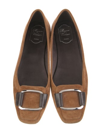 Roger Vivier Suede Ballet Flats