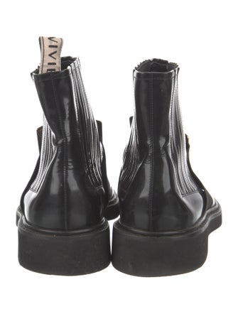 Roger Vivier Patent Leather Chelsea Boots