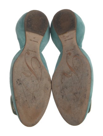 Roger Vivier Suede D'Orsay Flats