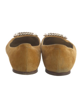 Roger Vivier Suede Ballet Flats