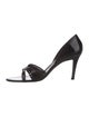 Roger Vivier Patent Leather Lasercut Accents Sandals