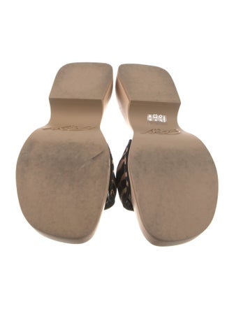 Roger Vivier Printed Crystal Embellishments Slides