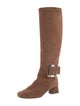 Roger Vivier Suede Riding Boots