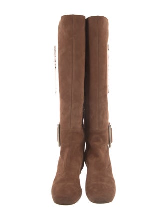 Roger Vivier Suede Riding Boots