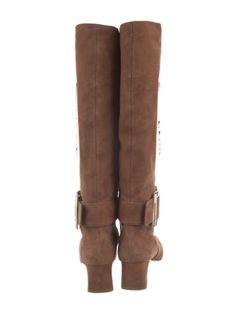 Roger Vivier Suede Riding Boots