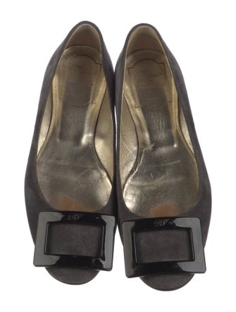Roger Vivier Suede Flats