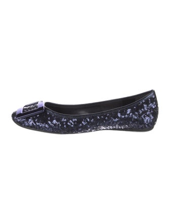 Roger Vivier Sequins Sequin Embellishments Ballet Flats