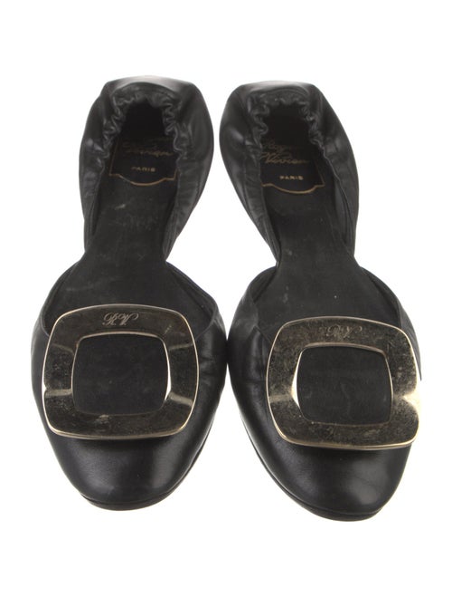 Roger Vivier Leather D'Orsay Flats
