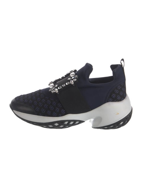 Roger Vivier Mesh Crystal Embellishments Sneakers