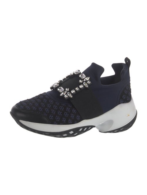 Roger Vivier Mesh Crystal Embellishments Sneakers