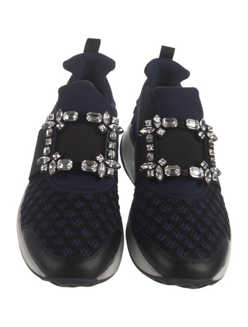 Roger Vivier Mesh Crystal Embellishments Sneakers