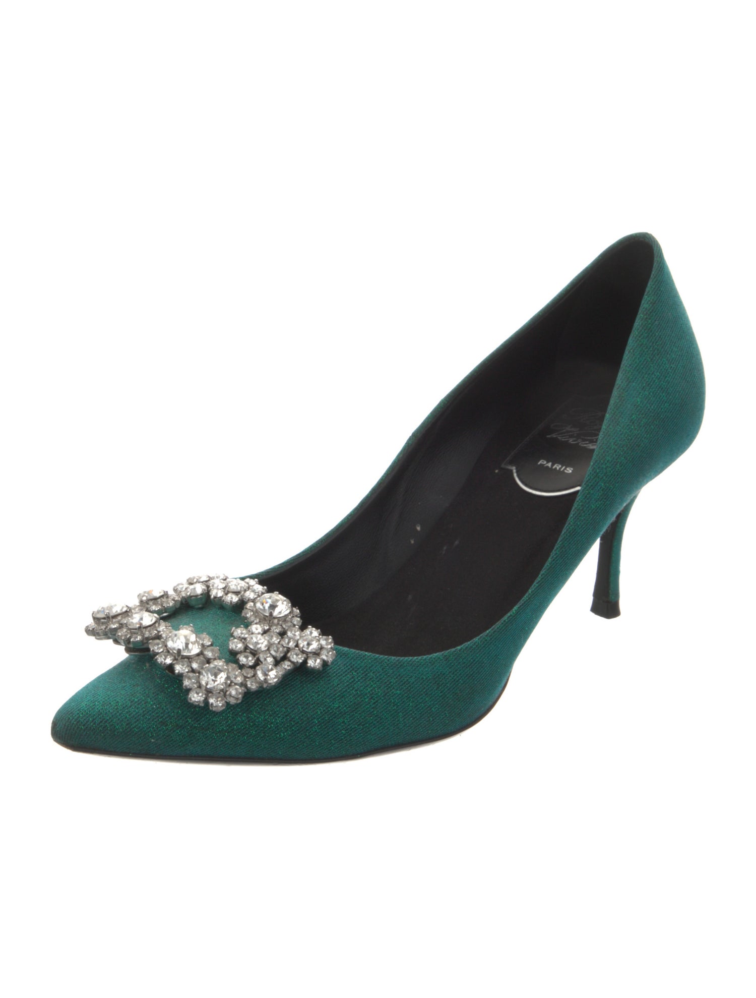 Roger Vivier Glitter Accents Pumps