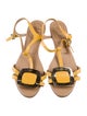 Roger Vivier Leather T-Strap Sandals