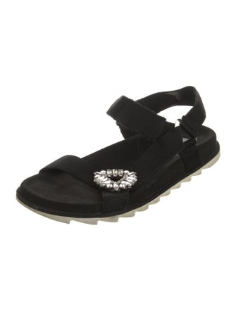 Roger Vivier Crystal Embellishments Slingback Sandals