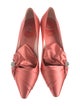Roger Vivier Satin Crystal Embellishments Pumps