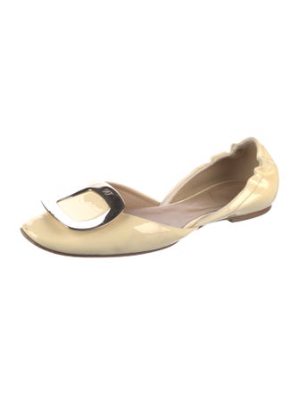 Roger Vivier Patent Leather D'Orsay Flats
