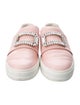 Roger Vivier Leather Crystal Embellishments Loafers