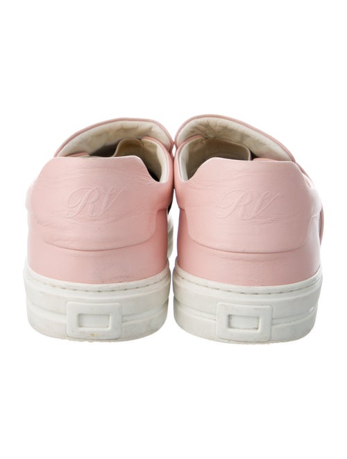 Roger Vivier Leather Crystal Embellishments Loafers