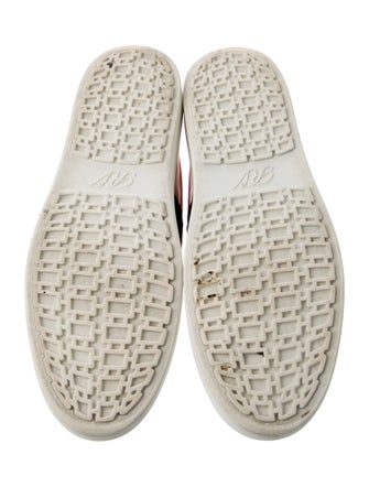 Roger Vivier Leather Crystal Embellishments Loafers