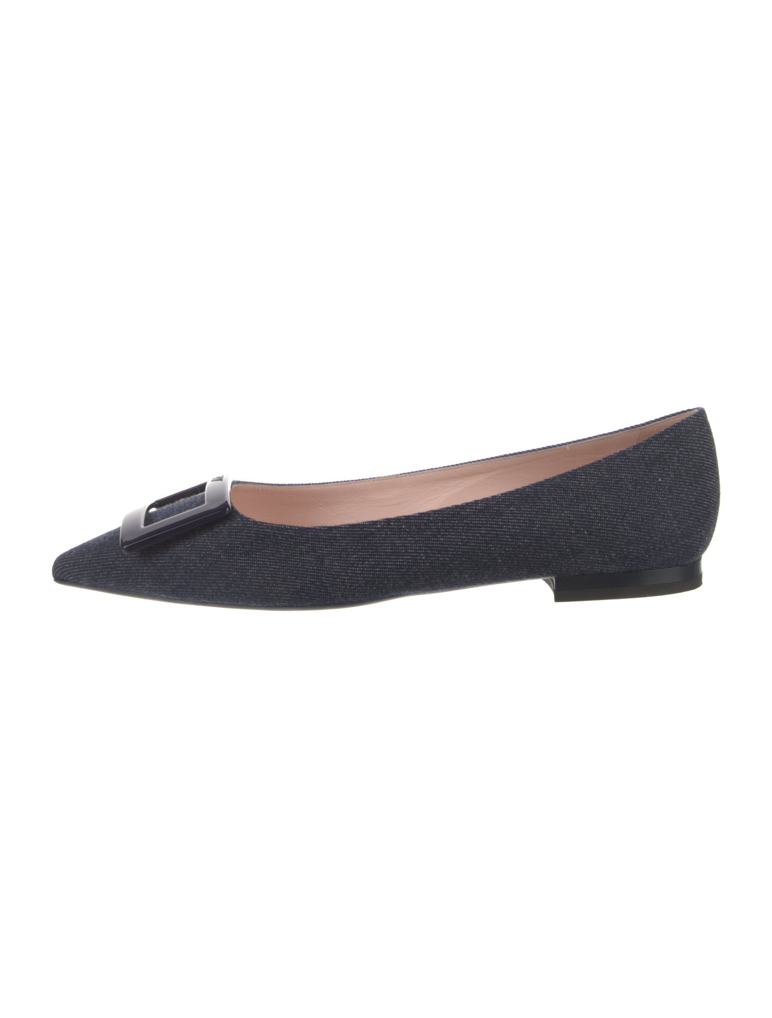 Roger Vivier Denim Flats