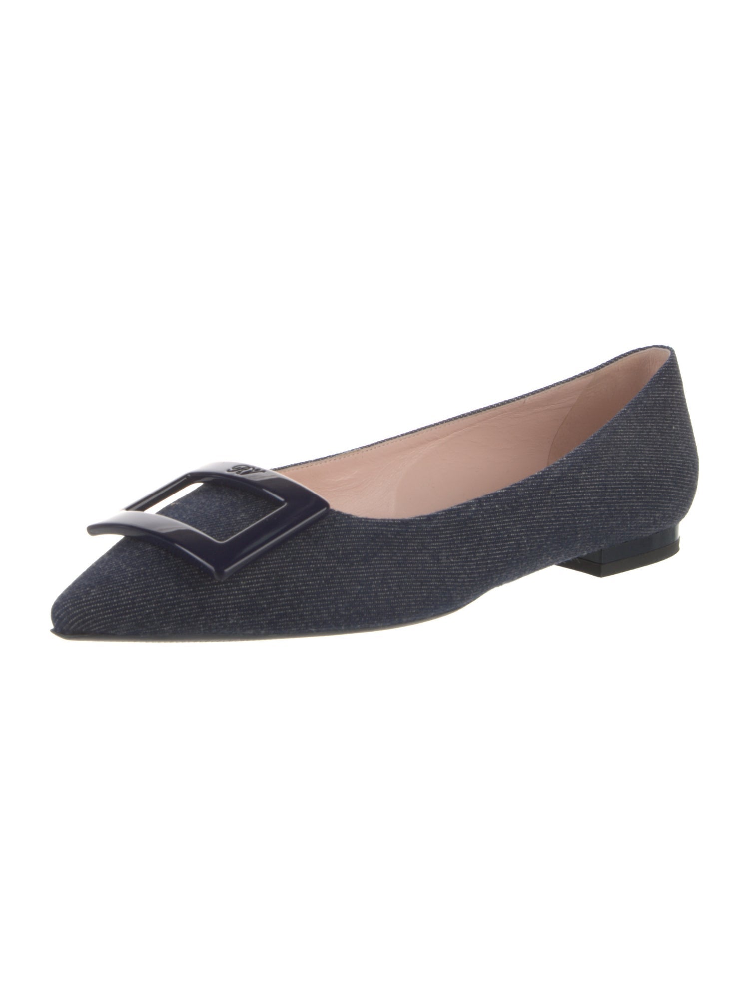 Roger Vivier Denim Flats