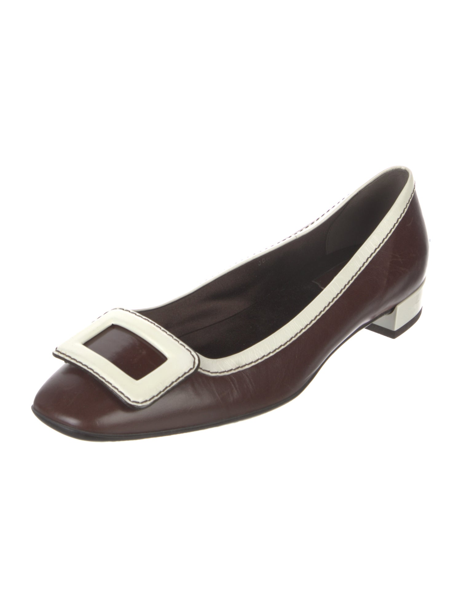 Roger Vivier Leather Flats