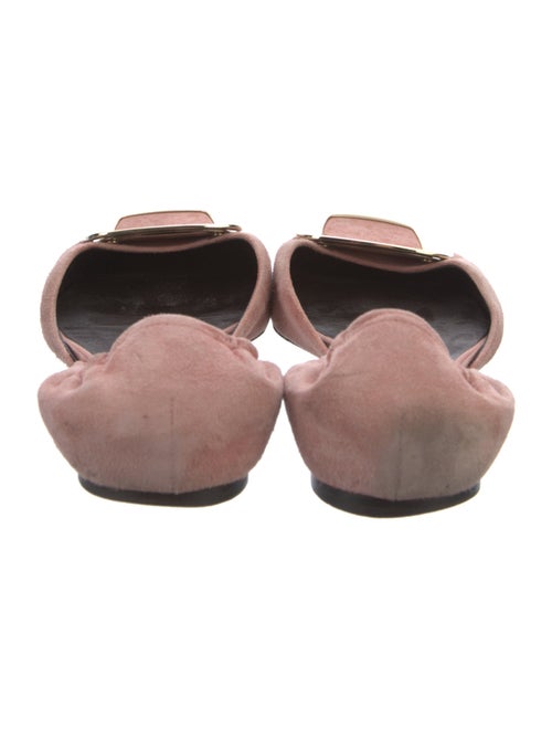 Roger Vivier Suede D'Orsay Flats
