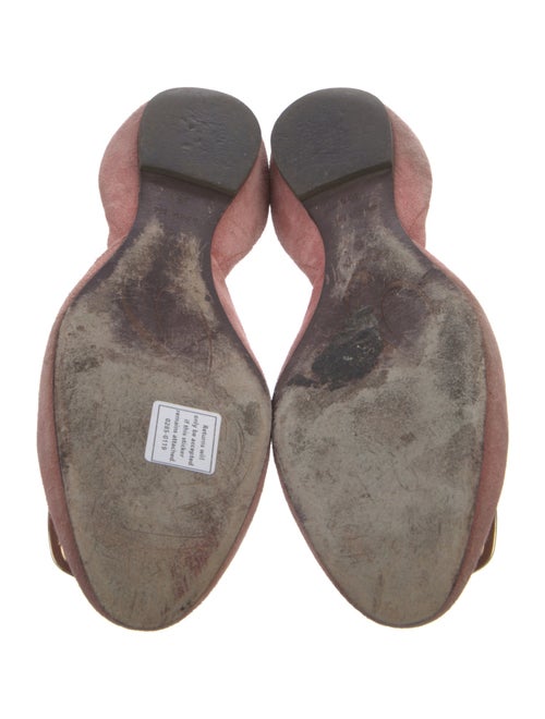 Roger Vivier Suede D'Orsay Flats