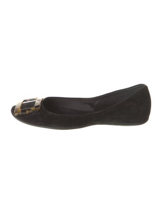 Roger Vivier Suede Flats