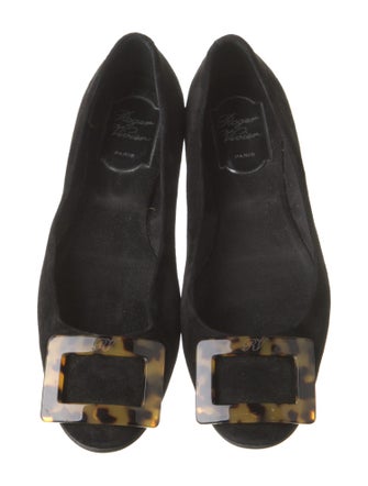Roger Vivier Suede Flats