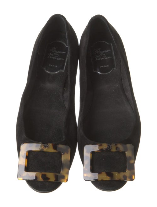 Roger Vivier Suede Flats