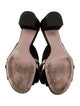Roger Vivier Suede Colorblock Pattern Mules