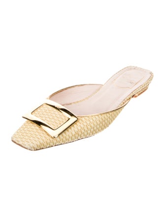 Roger Vivier Raffia Mules