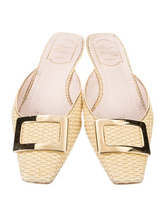 Roger Vivier Raffia Mules