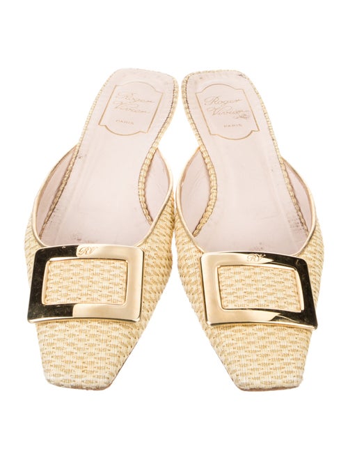 Roger Vivier Raffia Mules